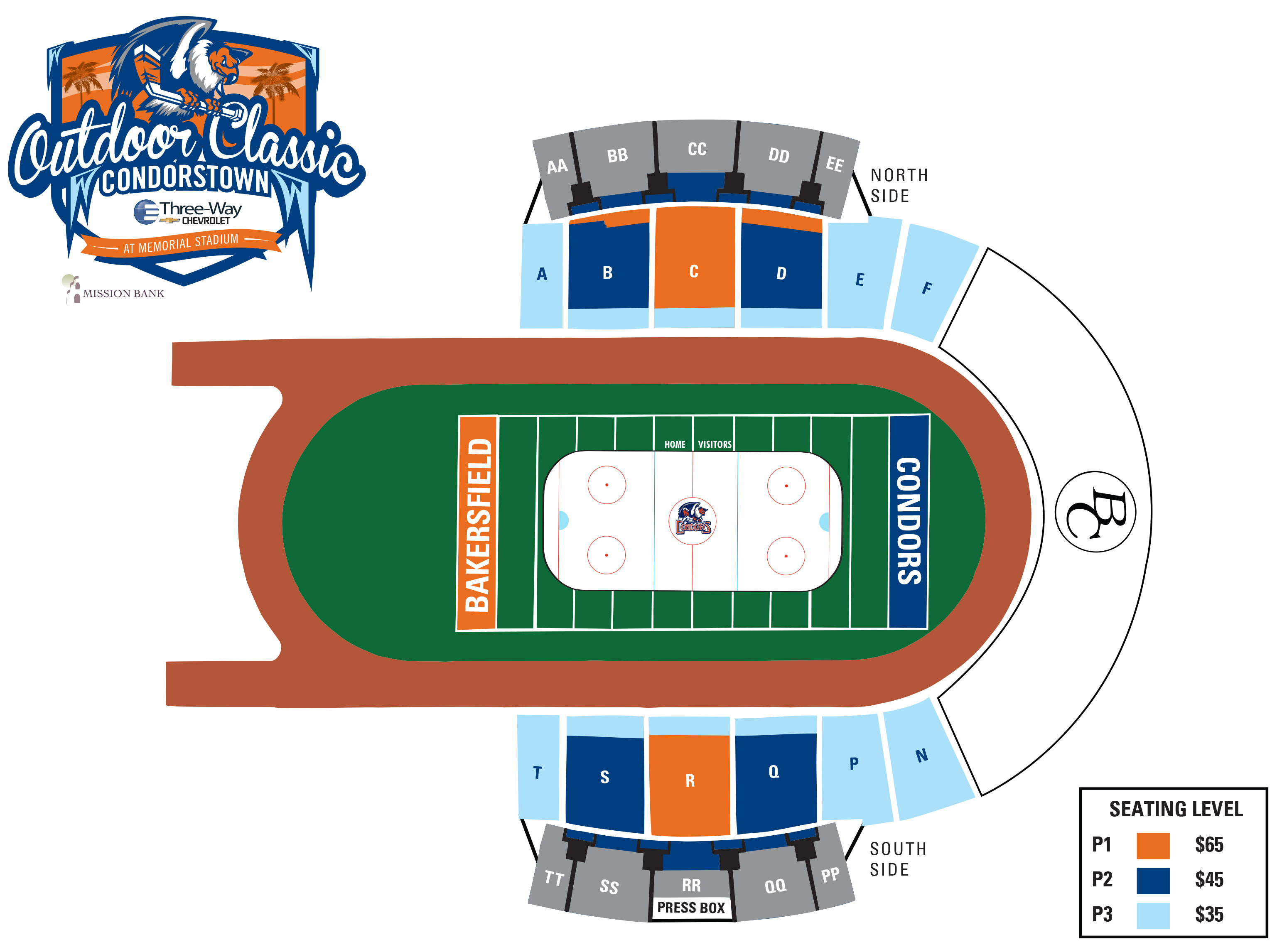 Bakersfield College Memorial Stadium Seating Chart