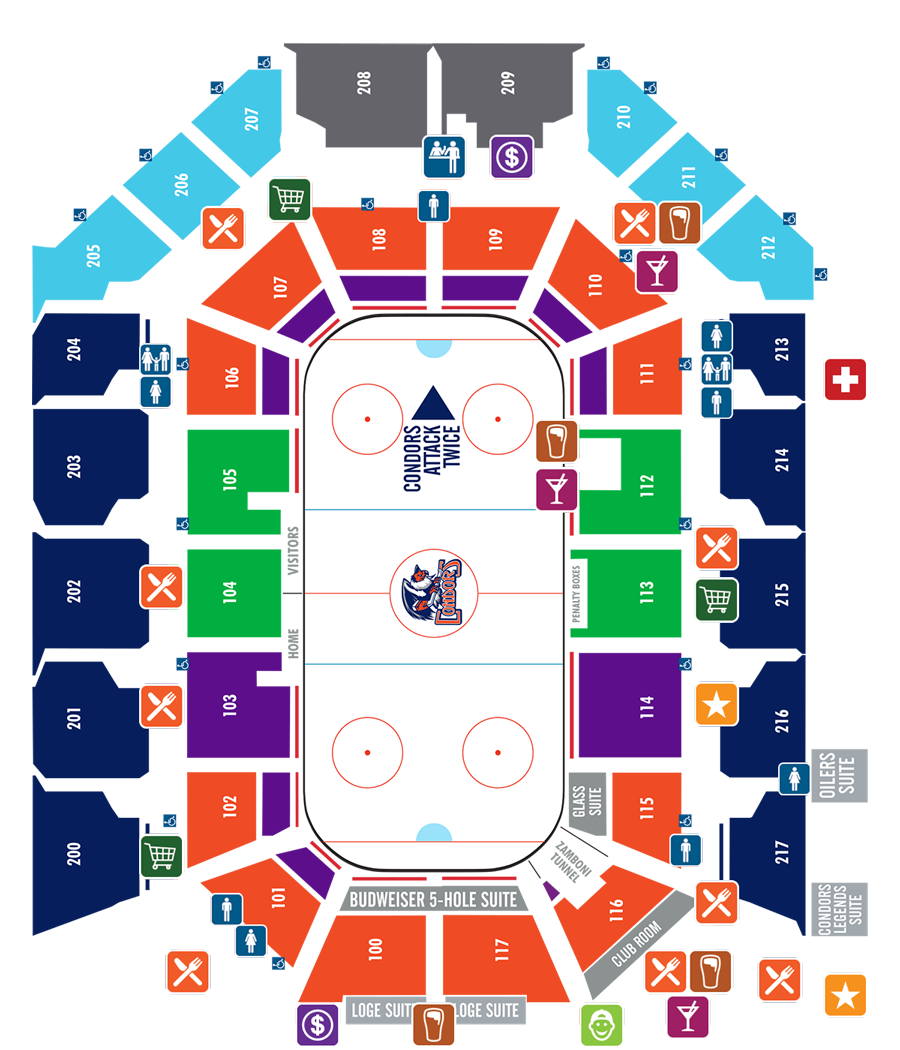 Rabobank Arena Seating Chart