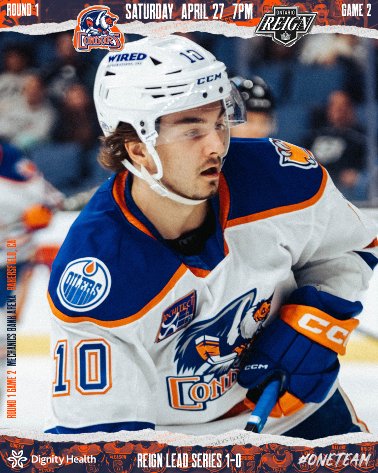 GAME 2 PREVIEW: Condors v Reign, 7 p.m. – BakersfieldCondors.com