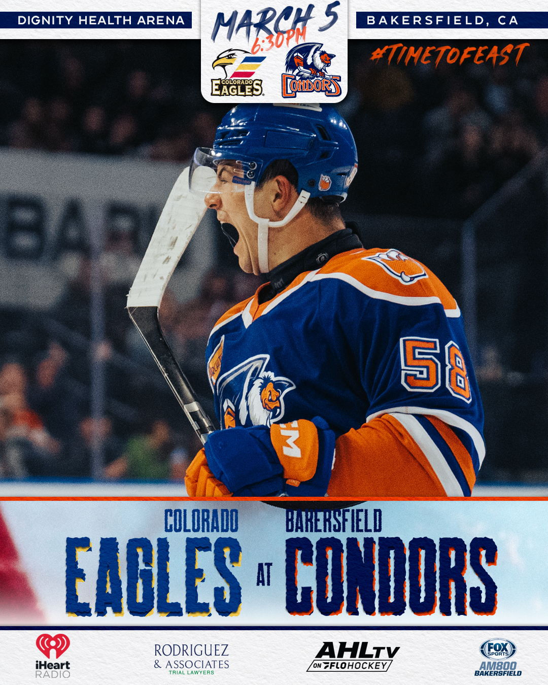 GAME PREVIEW: Condors v Eagles, 6:30 p.m. – BakersfieldCondors.com